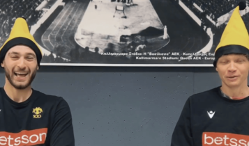 ΑΕΚ Betsson: Νετζήπογλου και Κουζμίνσκας «αντίπαλοι» σε ένα διασκεδαστικό challenge (VIDEO)